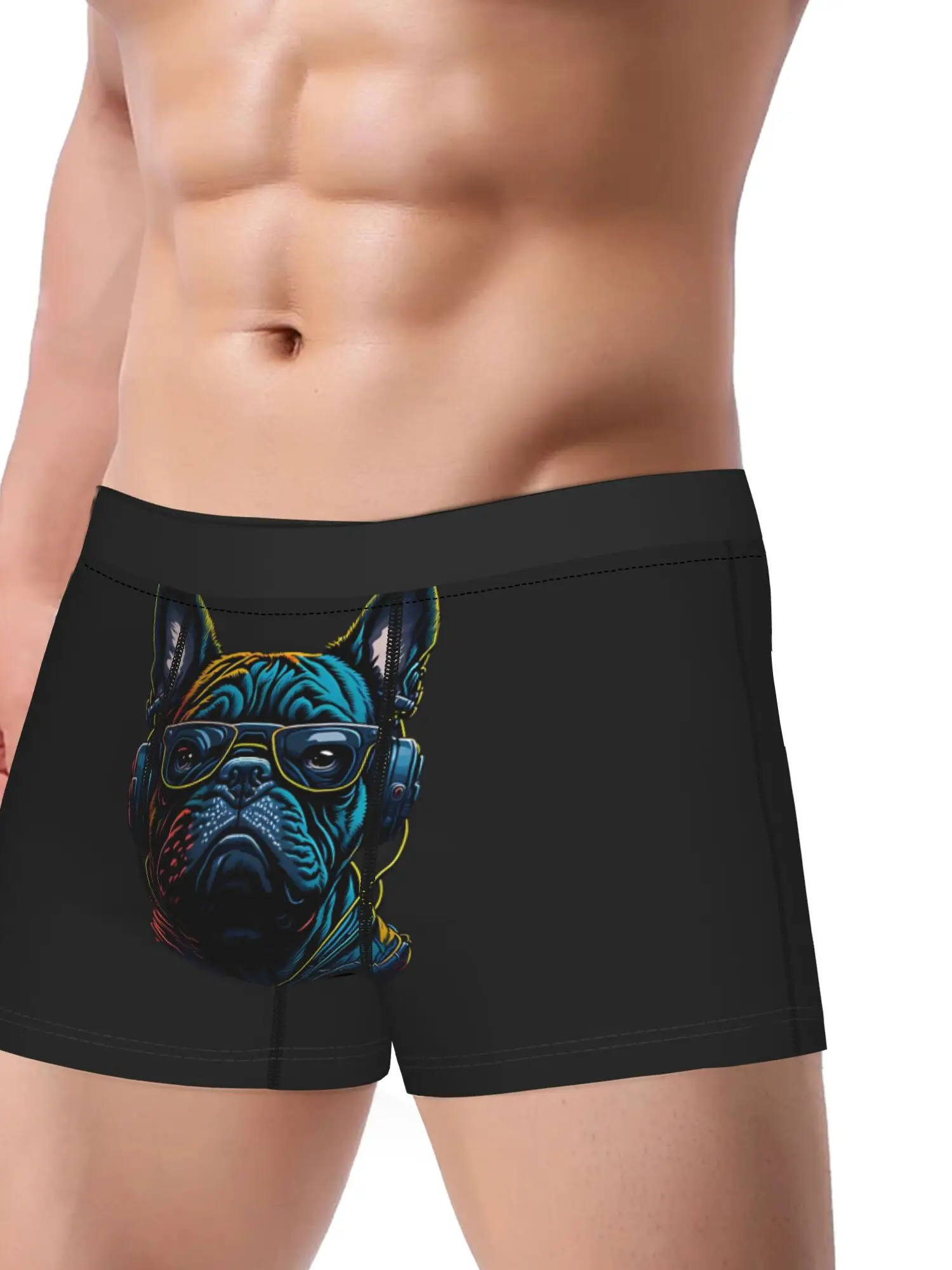 French Bulldog Men Underwear Printed Boxer Briefs