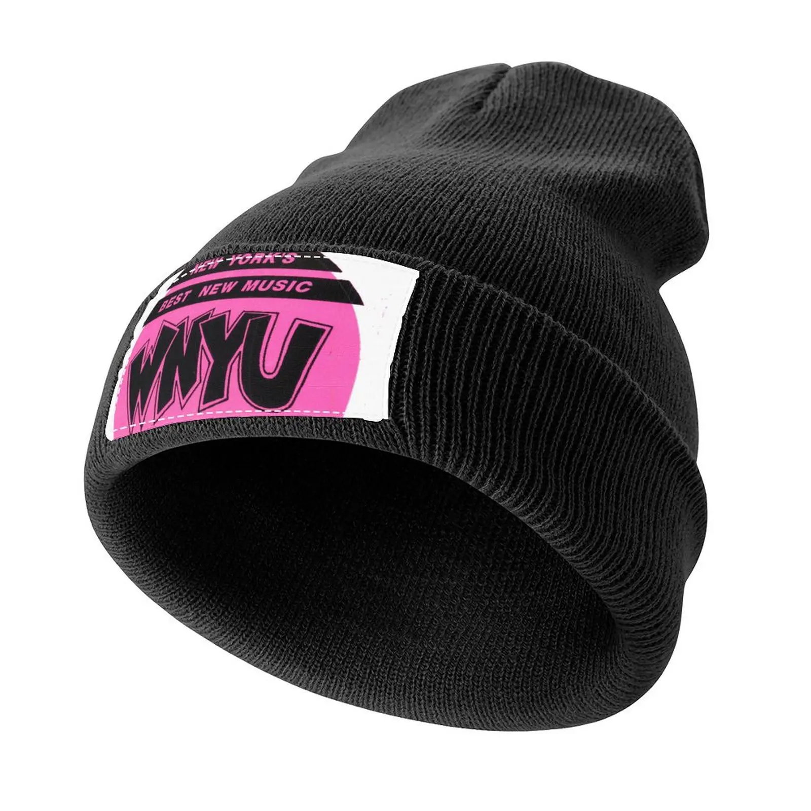 

WNYU 90s Logo Knitted Cap Snap Back Hat Fishing cap Icon foam party Hat Mens Women's