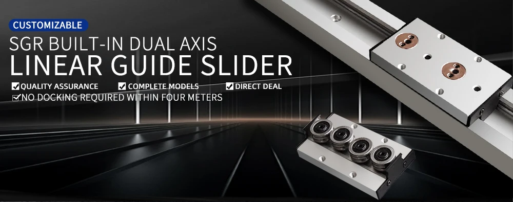 Schwarze integrierte zweiachsige Linearführung 28 mm SGR10/SGR10E Gleitschiene SGB10 Block optische Achse Fotografie Holzbearbeitungsmaschinen – Detail 3