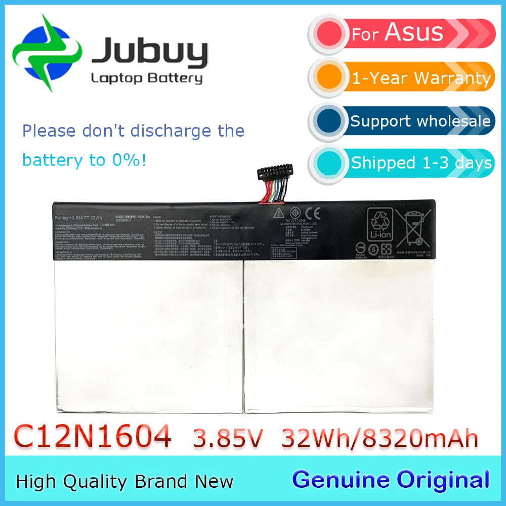 C12N1604 3.85V 32Wh Original Laptop Battery for Asus Transformer Book T101HA T103HAF C12PNCH 1ICP3/91/91-2