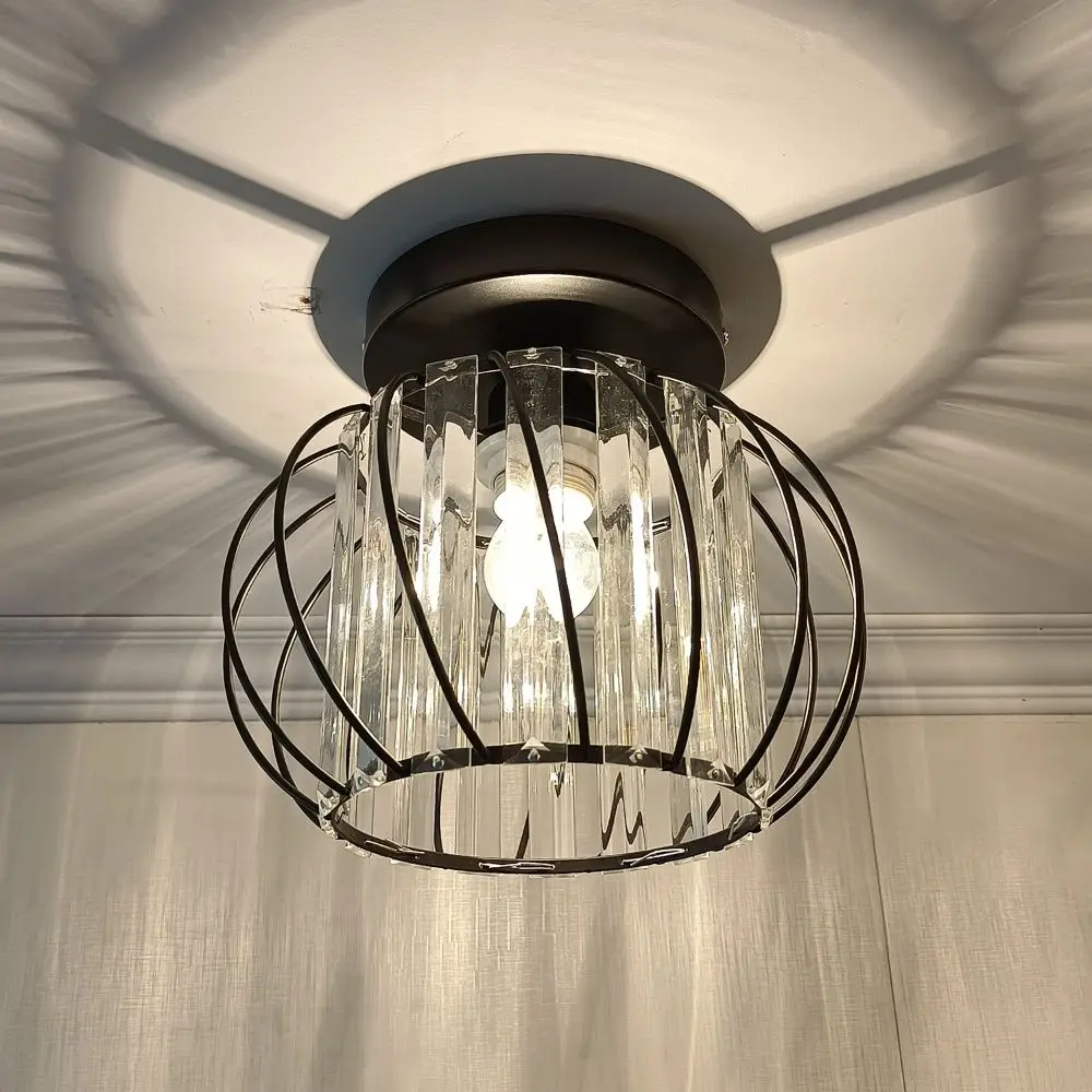 Luxury Crystal Crystal Ceiling Light Channel Track Modern Minimalist Ceiling Light Luxur Track Lighting Fixture Home Foyer