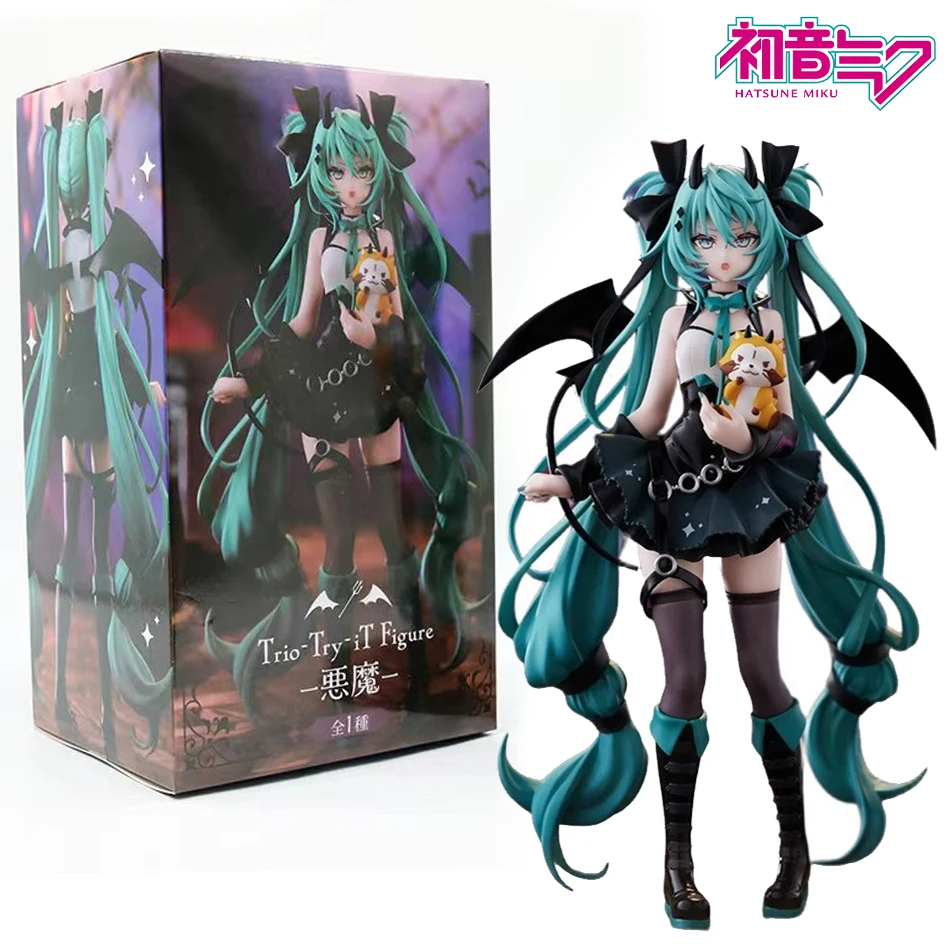 Animation Anime Beautiful Girl Hatsune Miku Handmade Devil Hatsune Miku Cat Ear Hatsune Miku Cute Handmade PVC Decoration Model