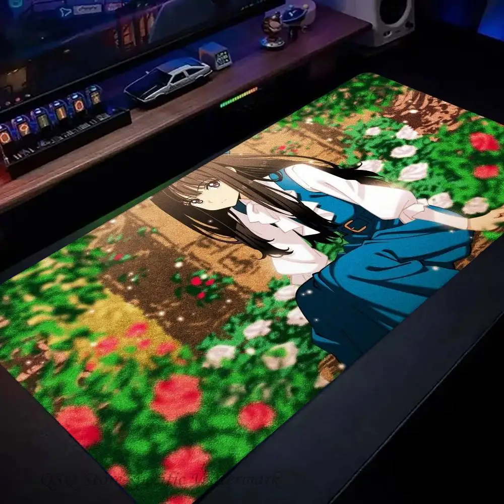 Inoue Takina Animation Mousepad Non-slip Suitable For Office Computers Laptops E-sports Game Desk Mats XXL Keyboard