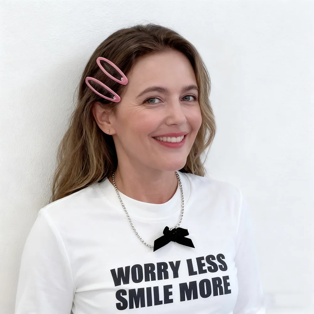 6 قطعة مقاطع الشعر المفاجئة للنساء 2.7 بوصة المغلفة مشبك شعر معدني مقاطع ليوبارد البيضاوي دبابيس الشعر الانفجارات عدم الانزلاق إكسسوارات الشعر #6