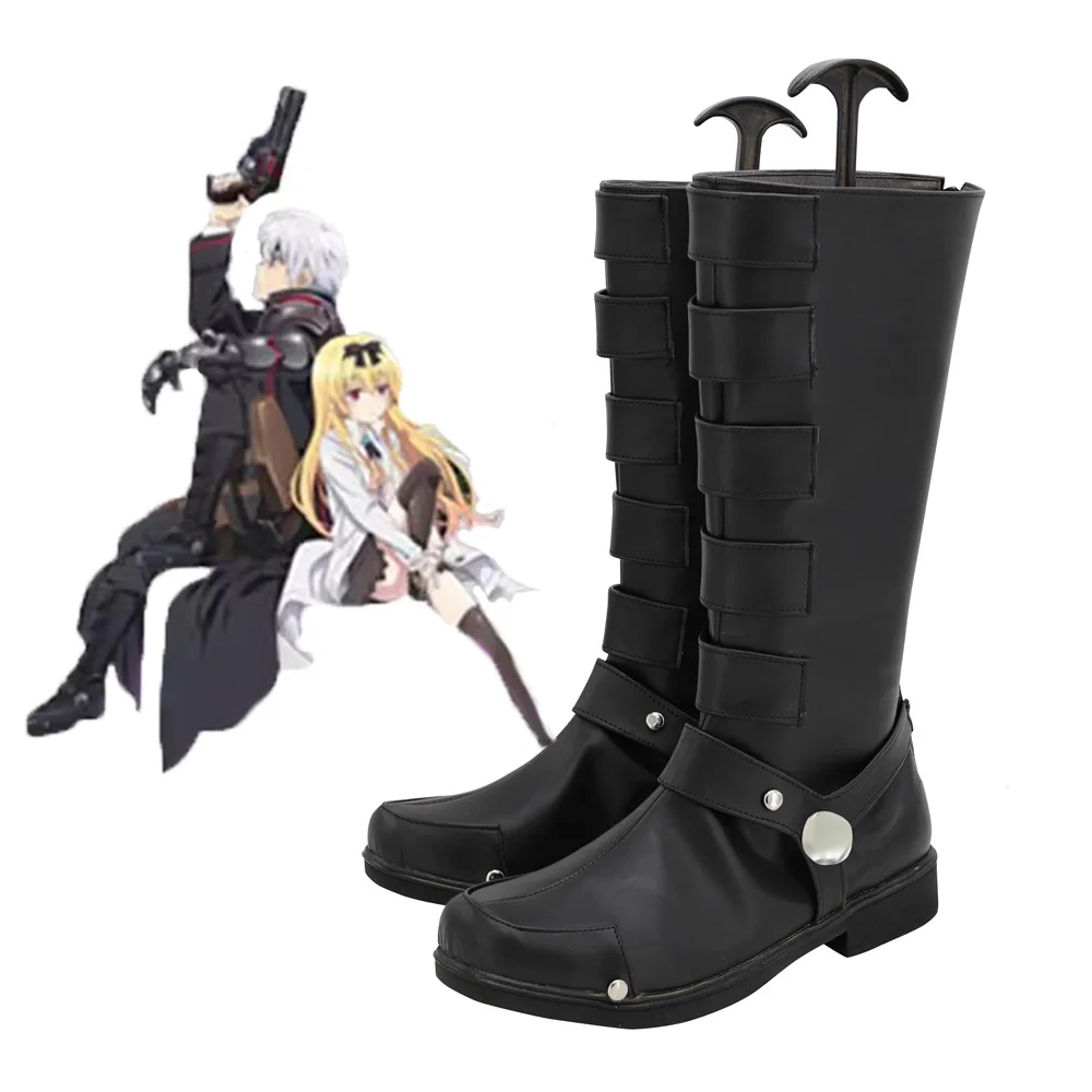 

Anime Arifureta Shokugyou de Sekai Saikyou Hajime Nagumo Cosplay Shoes Black Boots Halloween Costume Fancy Party Props