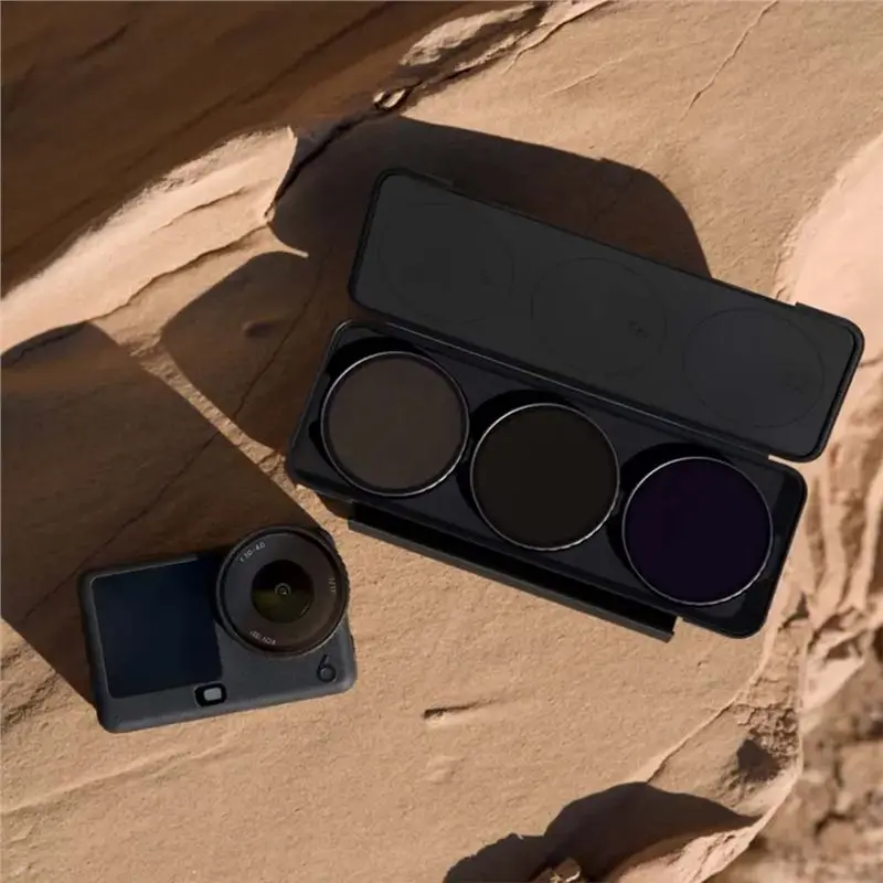 AU61-For DJI Osmo Action 6 For DJI Action 6 Compatible Camera Lens Filters- ND Filter Set(ND16, ND32, ND64) In Protective Case