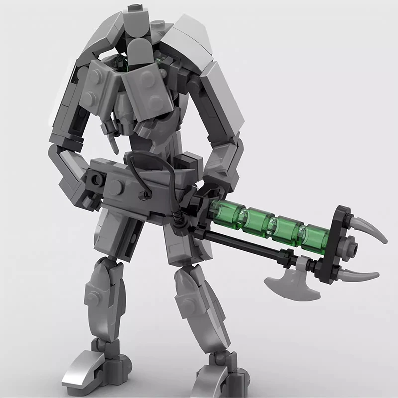 لعبة Bricklink MOC Mecha Brutalis Dreadnought Terminator Captain Black Templar Necron Warrior Robot مجموعات لعبة مكعبات البناء