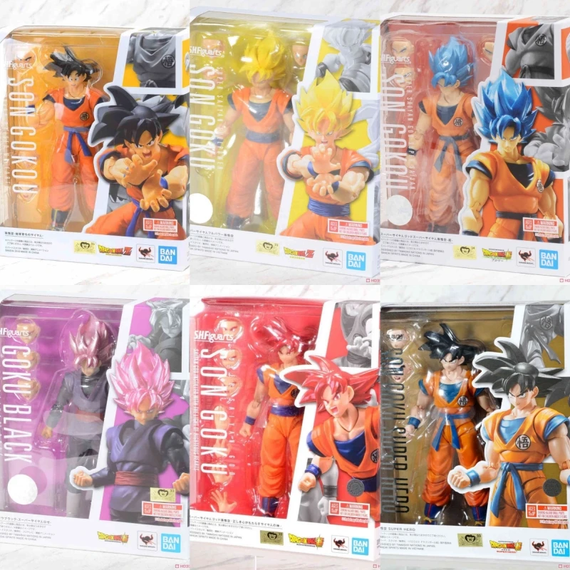 

В наличии Bandai Original Shf Dragon Ball Z Son Goku A Saiyan Raised On Earth Earth'S Черная и серебряная фигурка для волос Модель игрушки в подарок