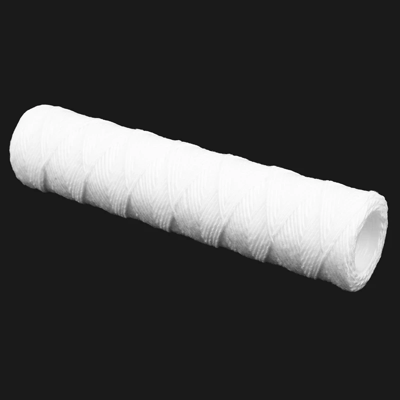 Purificador de água com cartucho filtrante de ferida, Algodão PP Filtração, 6PCs, 10 in, 5 mícron