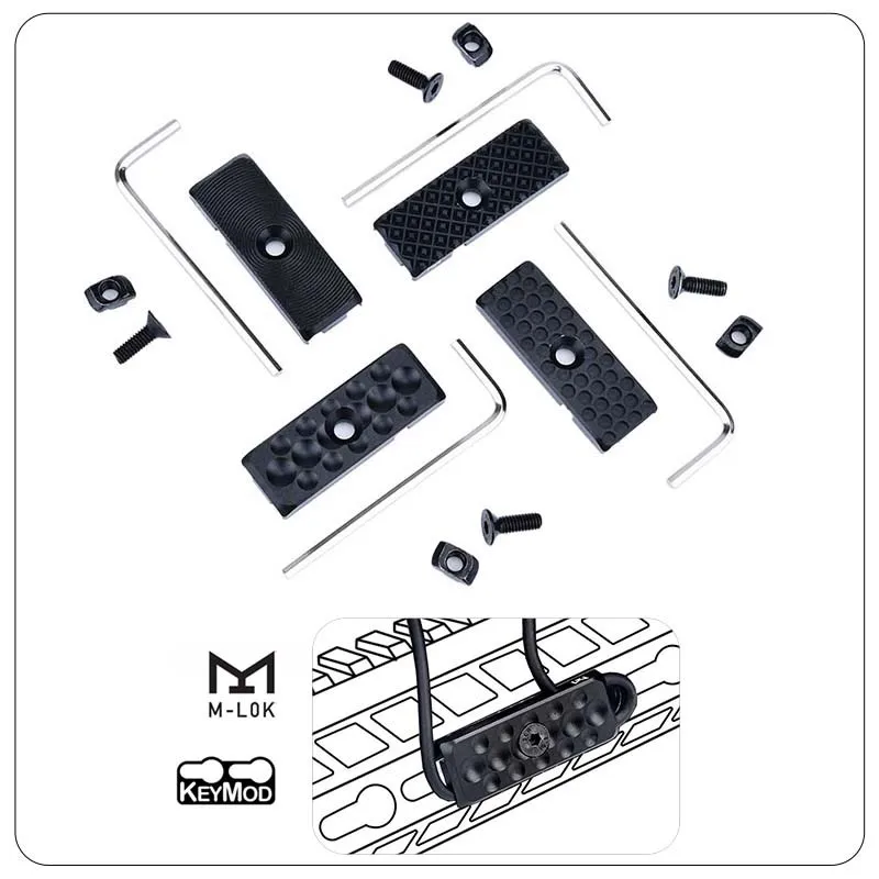 WADSN Metal CNC Tactical Wire Guide System for M-Lok Keymod Mlok Rail Hunting Weapon Mount Accessories