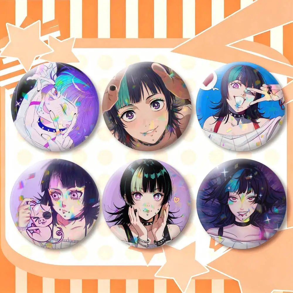 K-Kirara H-Hoshi  25 32 44 58 75mm Badges Personalized Round Brooches Pins Accessory Gift