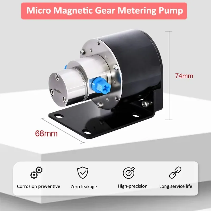 Micro  Pumps Spray Coding Gear Pump Filling Coffee Machine Pump Head Small Flow Stable  Drive Metering Pump