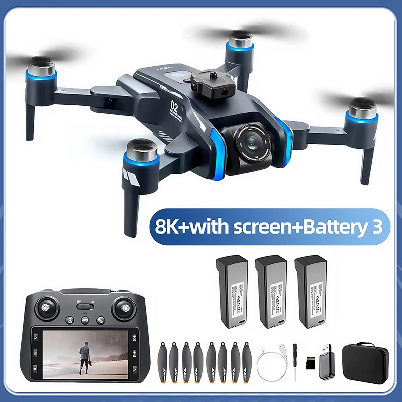 For Xiao Mi XT808 GPS Drone 8K Professional HD Camera Dron Brushless Motor 5G WIFI FPV Foldable RC Quadcopter toy Helicopter