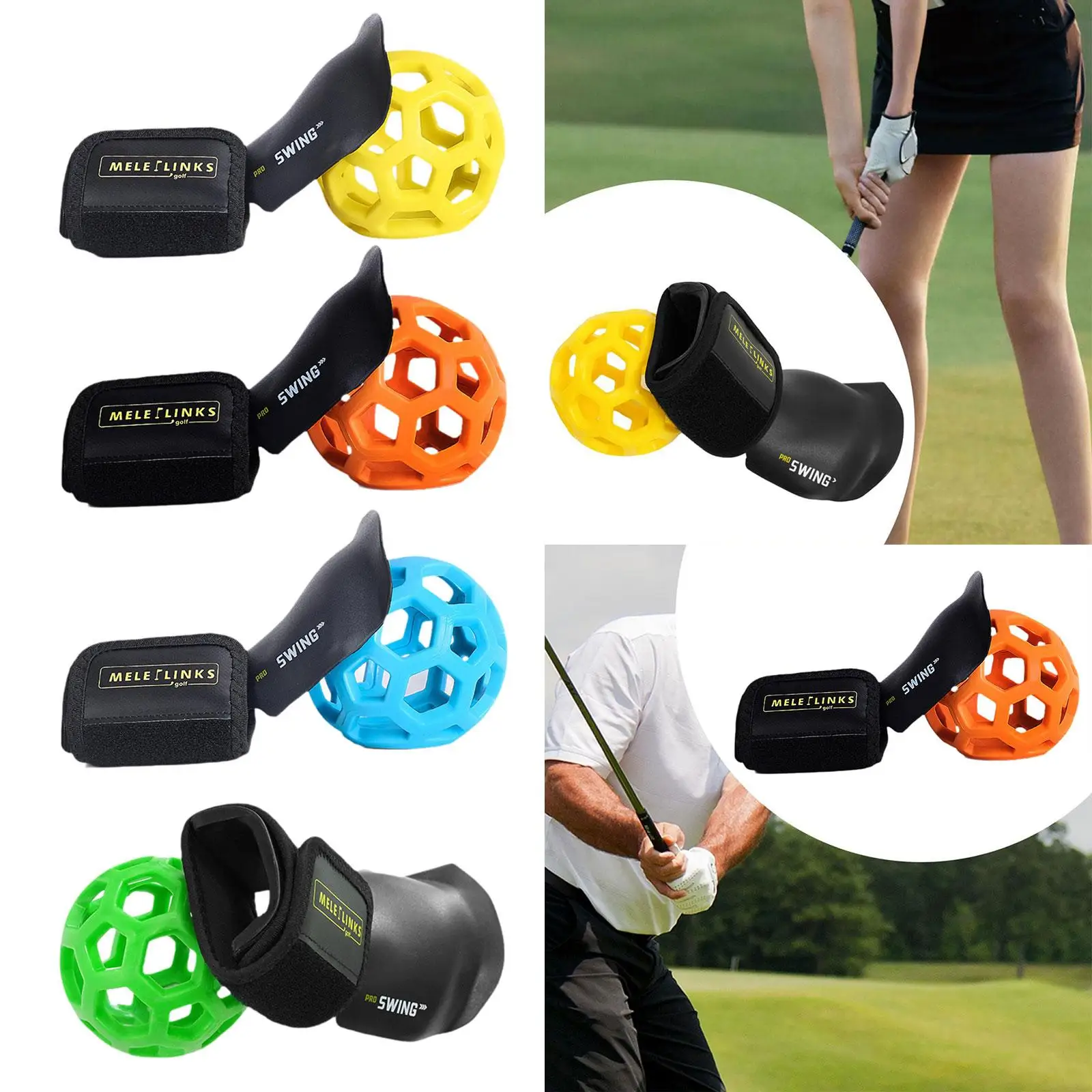 

Golf Trainer Ball Kit, Gesture Golf Alignment, Practice Golf Training Equipment for Beginners Outdoor