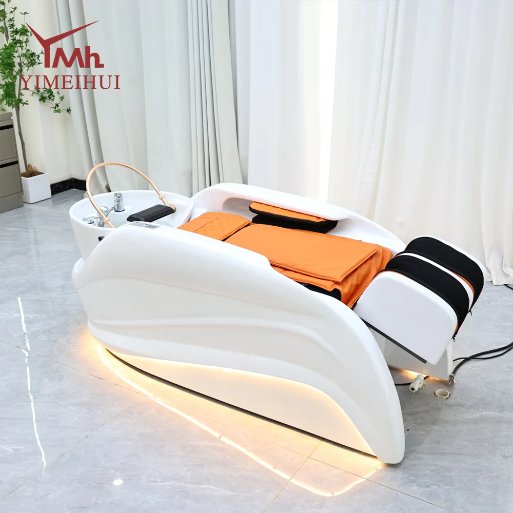 

Modern Beauty Salon Hair Wash Facial Nursing Reclining Head Spa Electric Shampoo Massage Bed