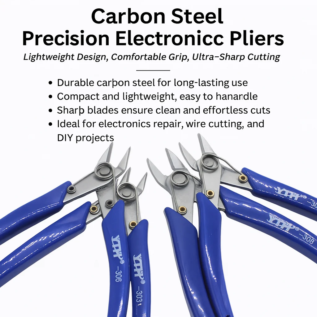 Diagonal Pliers, High Hardness Precision Wire Cutting Nipper, Phone Repair Tool, Electronic Cable Cutter 5 Inch
