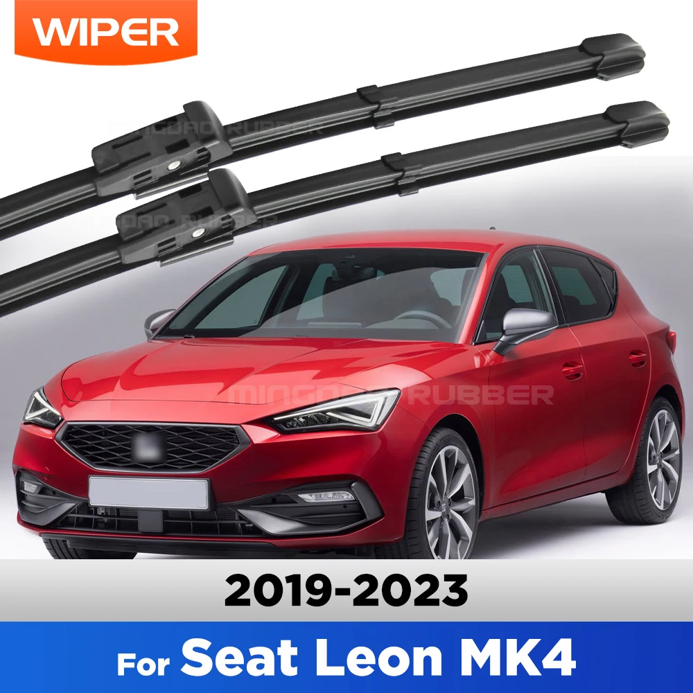 

Тихие и всесезонные передние щетки стеклоочистителя для Seat Leon KL MK4 2019-2023 2020 2021 2022 CREATROAD, дворники 26 "+ 16"