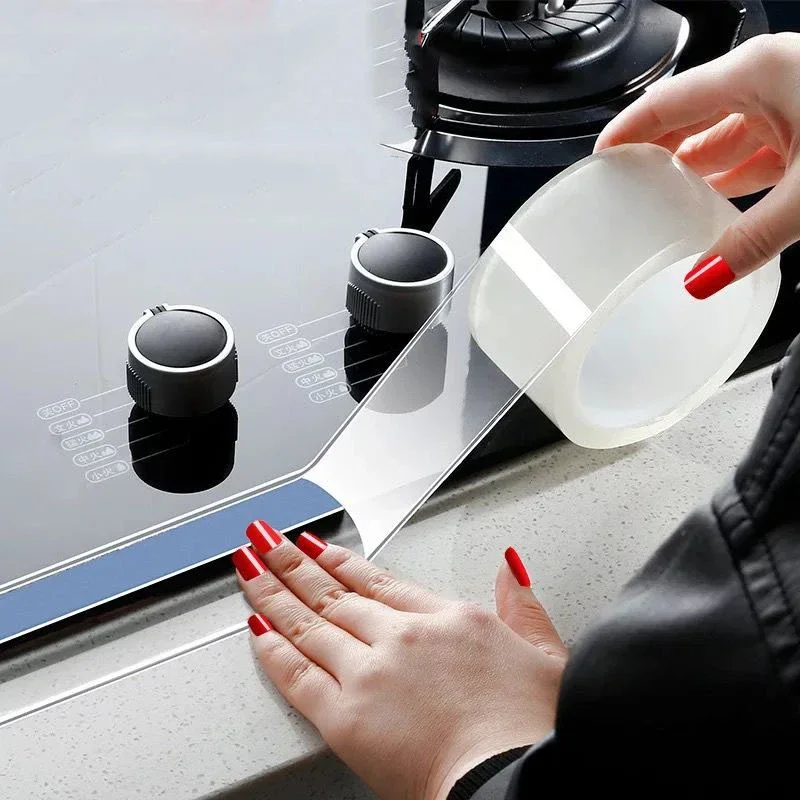 

For Bathroom Kitchen Accessories Shower Bath Sealing Strip Tape Caulk Strip Self Waterproof Wall Sticker Sink Edge Nano Tape