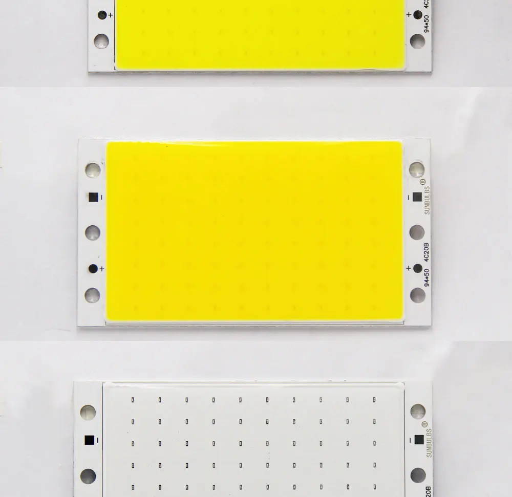 Dimmbare DC 12V COB LED Panel Licht 94x50MM 15W Ultra Helle Warme Natürliche Kaltweiß Blau Streifen Lampe mit RF Fernbedienung – Detail 7