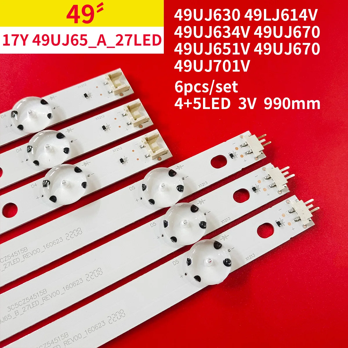 LED Backlight Strip for 49