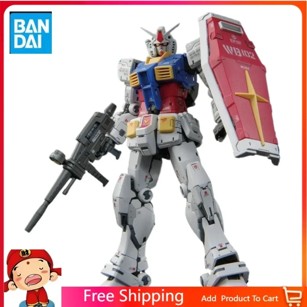 

In Stock Original BANDAI RG Ver.2.0 Gundam RX-78-2 Figure Anime Mobile Suit Gundam Action Assembled Model Genuine Boxed Toy