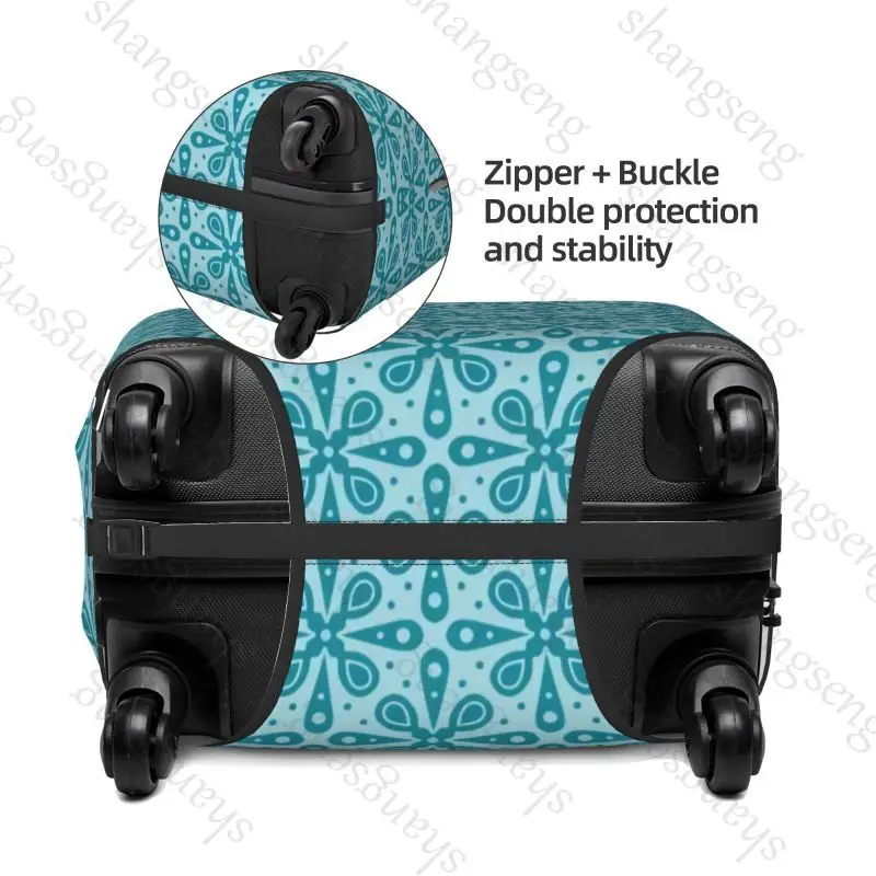 Seamless floral pattern vector Thicken Luggage Cover Elasticity Trolley dust cover Suitcase Protection Suitcase Case Accessories