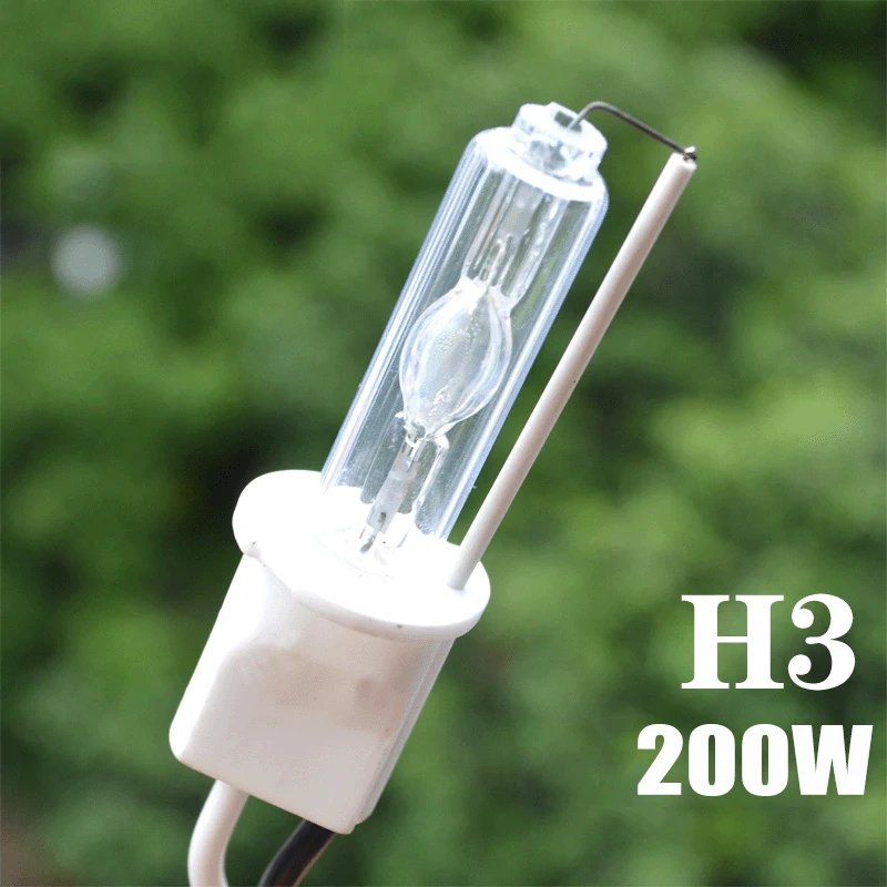 200w H3 Headlight Bulbs HID Xenon Light Bulb Lamp for Hunting Night Fishing Light 6000K White Outdoor Camping High power light