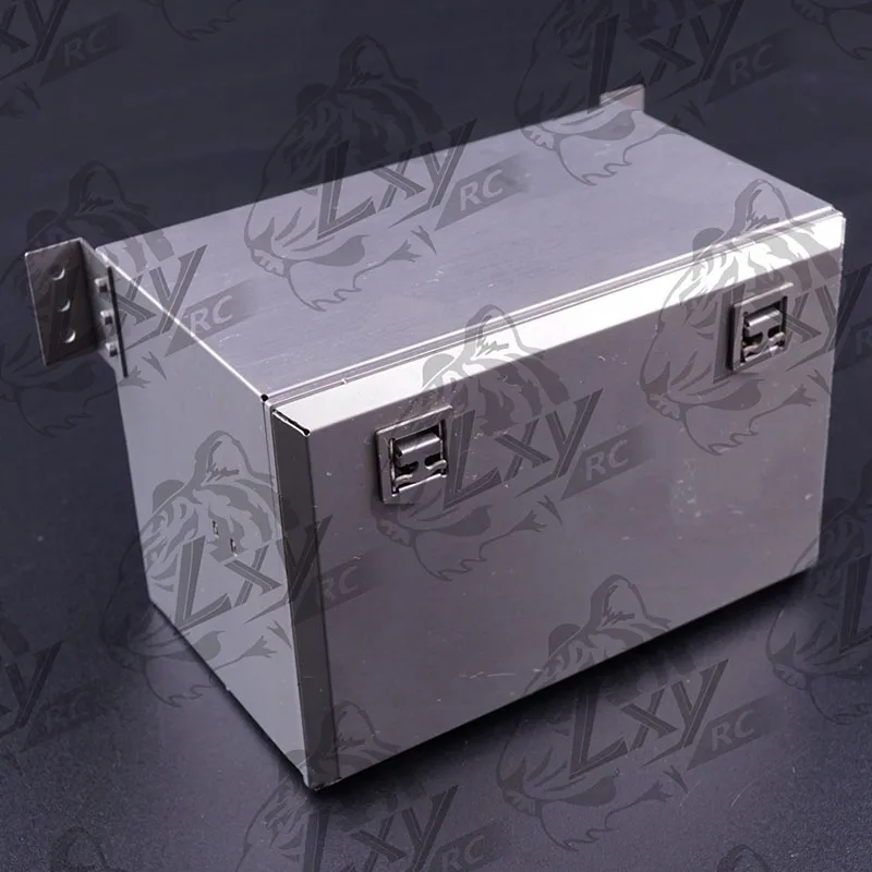 กล่องเครื่องมือโลหะจำลองขนาด 1:14 จำนวน 1 ชิ้น ขนาด 90 มม. สำหรับรถบรรทุก Tamiya RC รุ่น SCANIA 770S R620 VOLVO BENZ Arocs MAN TGX อุปกรณ์เสริมสำหรับรถยนต์