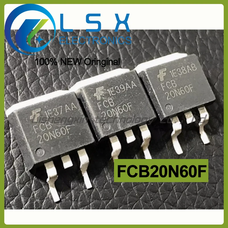 10pcs FCB20N60F 20N60 TO-263 20A 600V New and Original