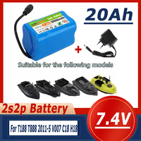 Original T1882011-5 T888 V007 H18 C18 2S2P 7.4V 20000mAh Li-ion Battery pack for Remote Control/RC Fishing Bait Boat battery