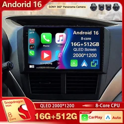 Android 16 For Subaru Forester 3 SH 2007-2013 Impreza GH 2007-2011 Stereo Car Radio Multimedia Video Player GPS AI Voice CarPlay