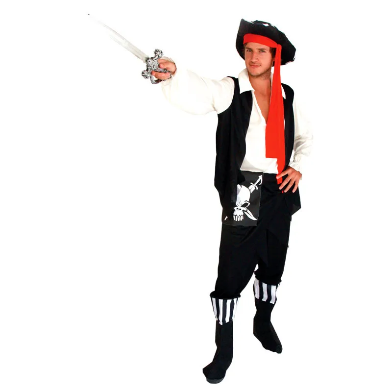 2025 Nuovo costume cosplay loween Vestito da spettacolo teatrale da uomo Scheletro Mare Vestito da Halloween per adulti Tradizionale cinese Ethni...
