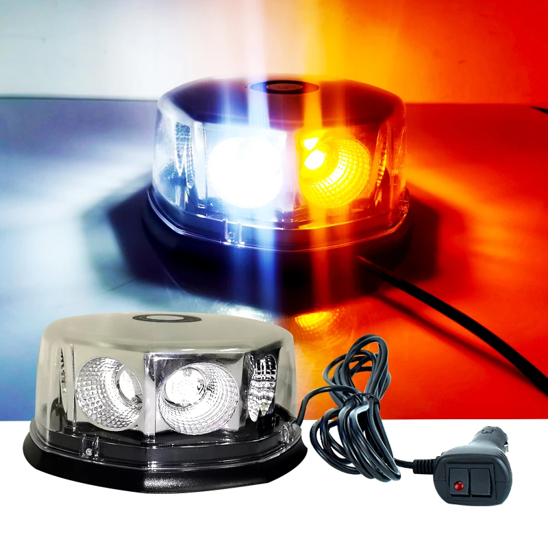 

COB Roof Top High Emergency Safety Warning Hazard Flashing LED Strobe police light Bar 12-24V Trucks Snow Plow Construction