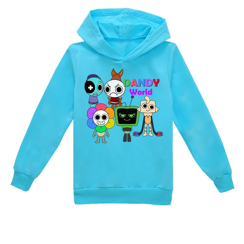 أطفال هوديي الكرتون Dandy's World طفل الفتيات طويلة الأكمام ملابس خارجية Dandys World Boys بلوزات غير رسمية ملابس الأطفال