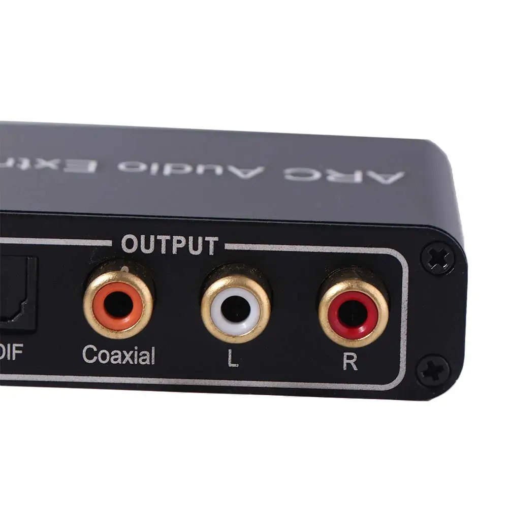 DAC SPDIF Coaxial RCA ARC Audio Adapter 192KHz L/R Coaxial SPDIF Jack ARC Audio Adapter Extractor 3.5mm Jack Output Splitter