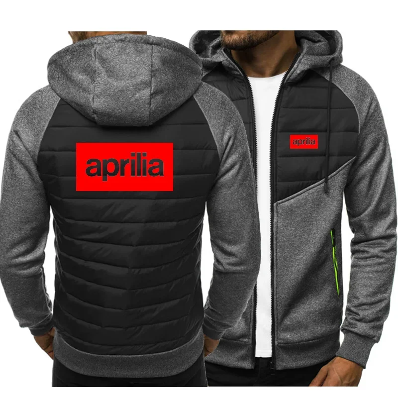 Capuz de algodão com logotipo APRILIA masculino, jaqueta casual Hip Hop, impressão divertida animada carro, primavera e outono, alta qualidade