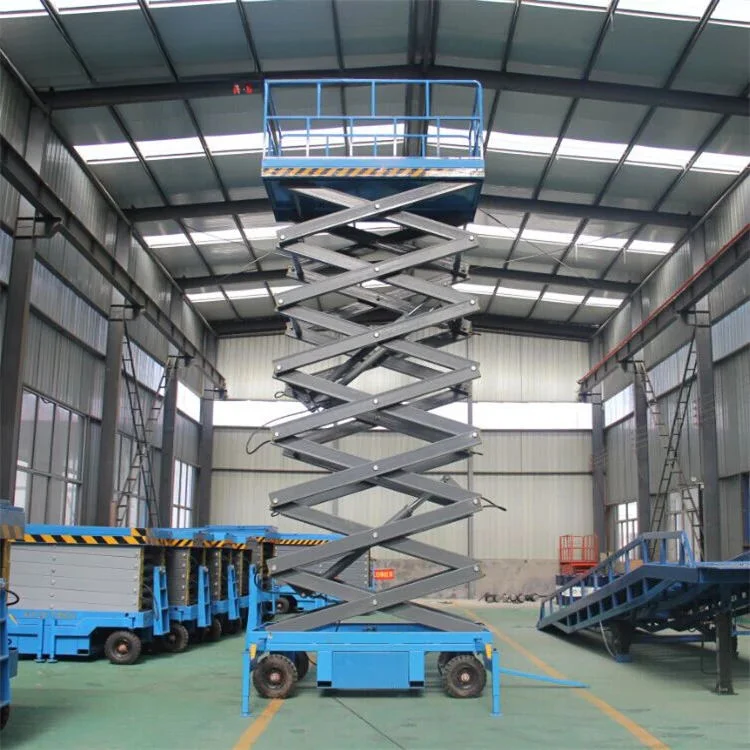 YG 4-18m Aerial Scissor Lift Mobile Lifter Scaffolding Electric Scissor Aerial Work Platform Lift Aerial Lift Hydraulic Platform