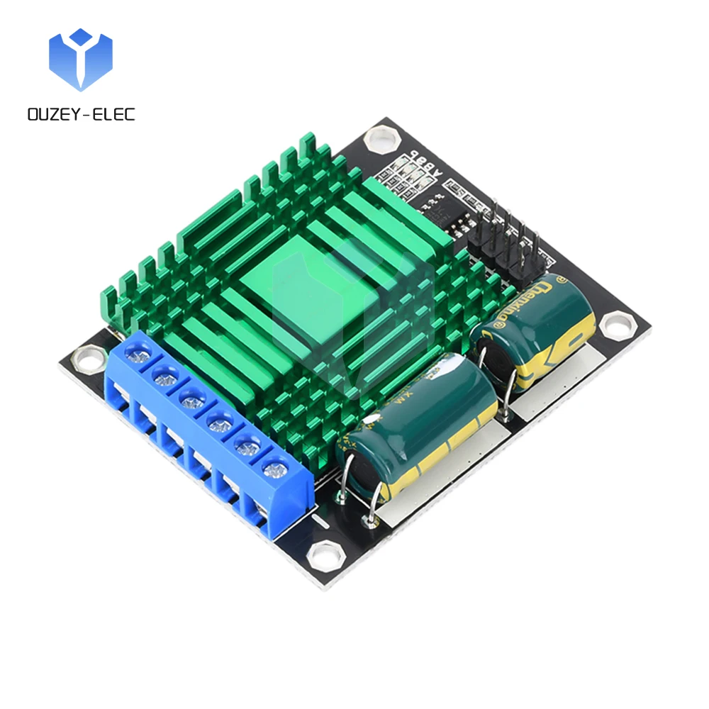 PWM DC Motor Driver Controlador de velocidade H-Bridge de alta potência, ajustável para frente e reverso, 2 canais, DC 9V-30V, 60A