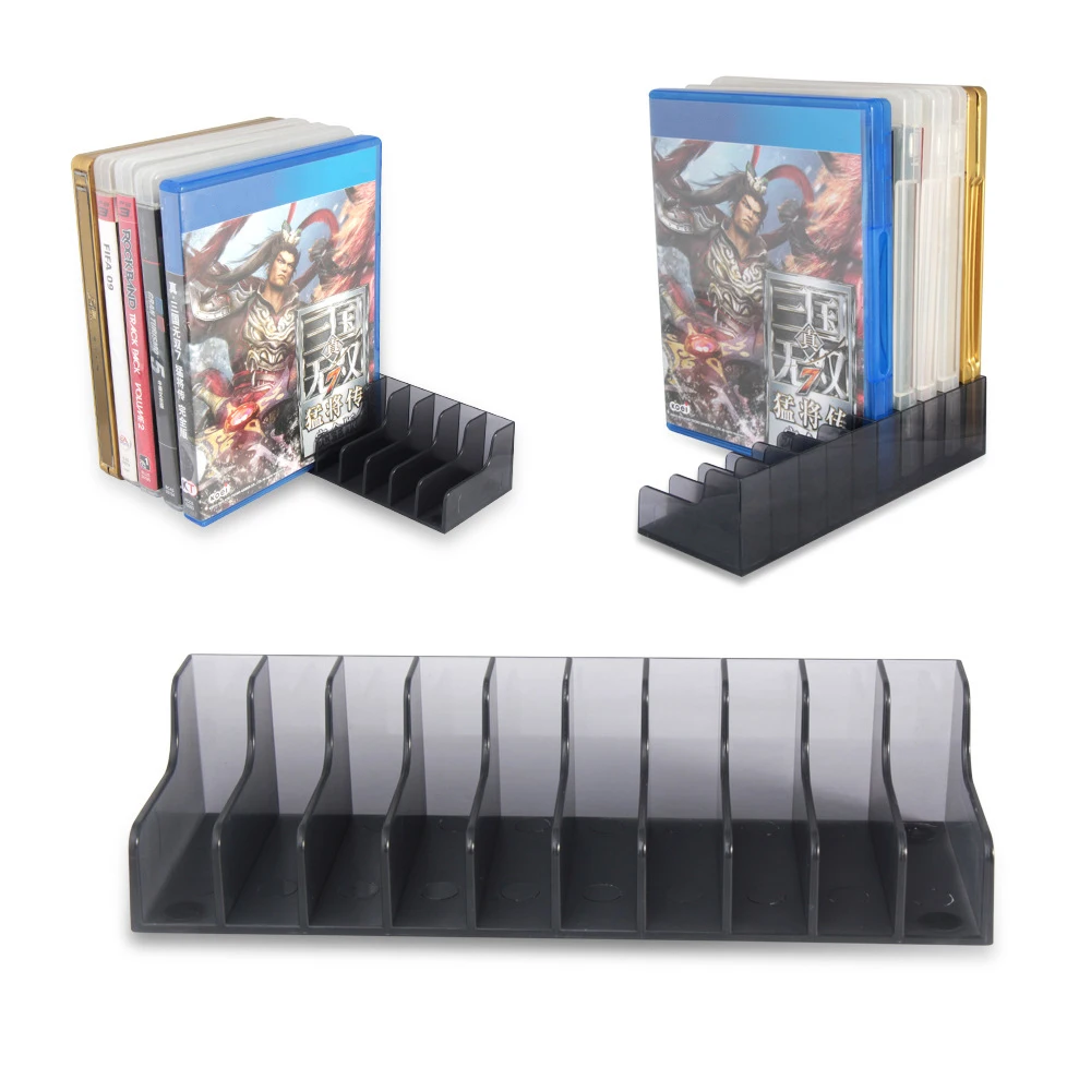 2 pcs set for Playstation4 PS4 PS5 Game CD Discs Storage Display Stand Bracket Holder Accessories for PS4 Slim Pro Game Disk Box