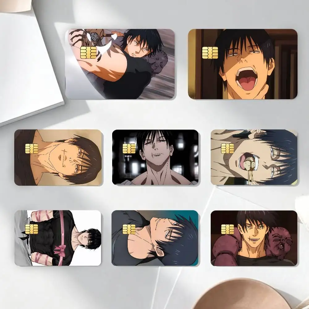 A-Anime F-Fushiguro-S Cool T-Toji-S Sticker Decoration Creative Bank Card Bus Metro Waterproof Sticker