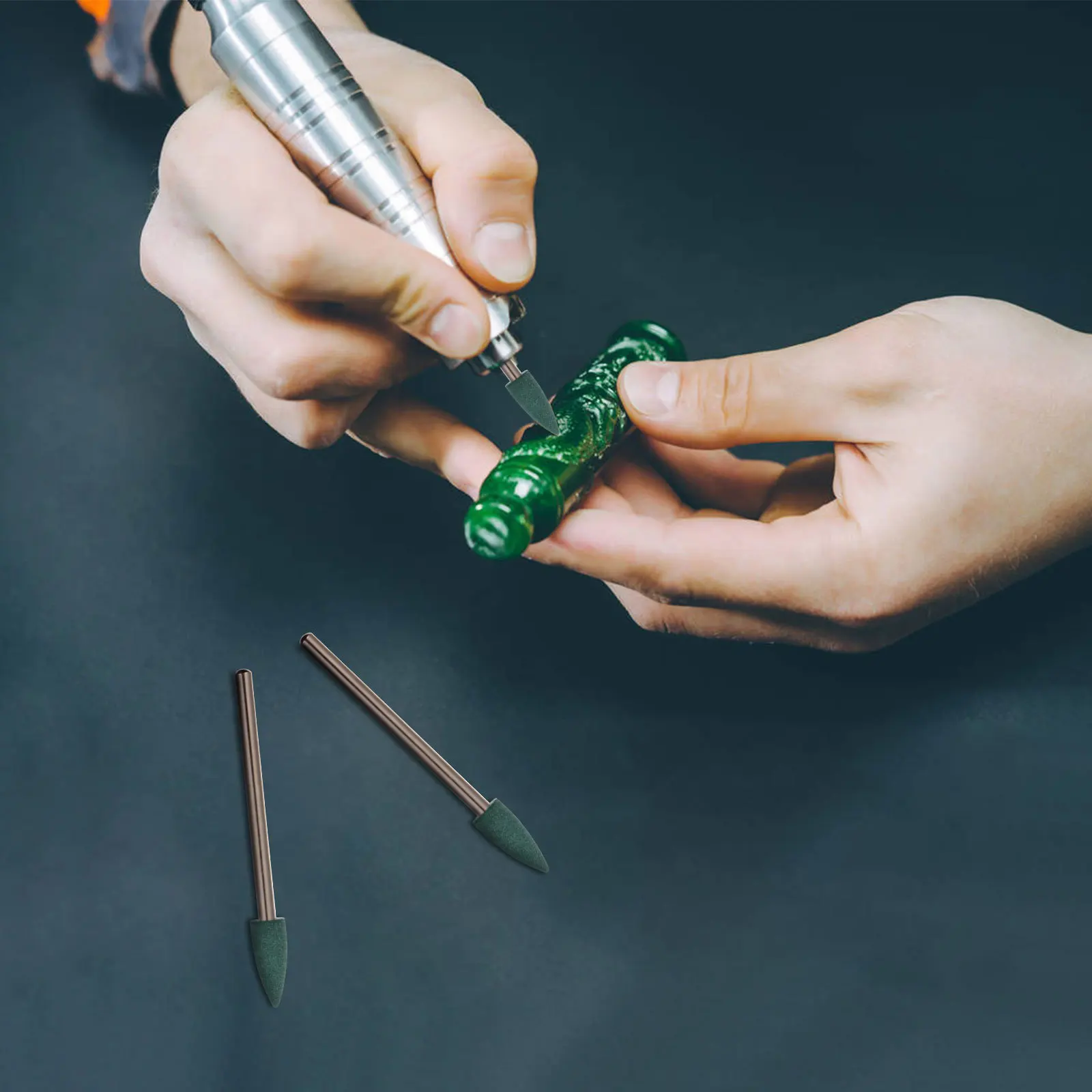 

5Pcs Polishing Bits 4mm Grinding Heads 2.35mm Shanks Deburring Metal Rust Removal Rotary Tools Polishing Bits