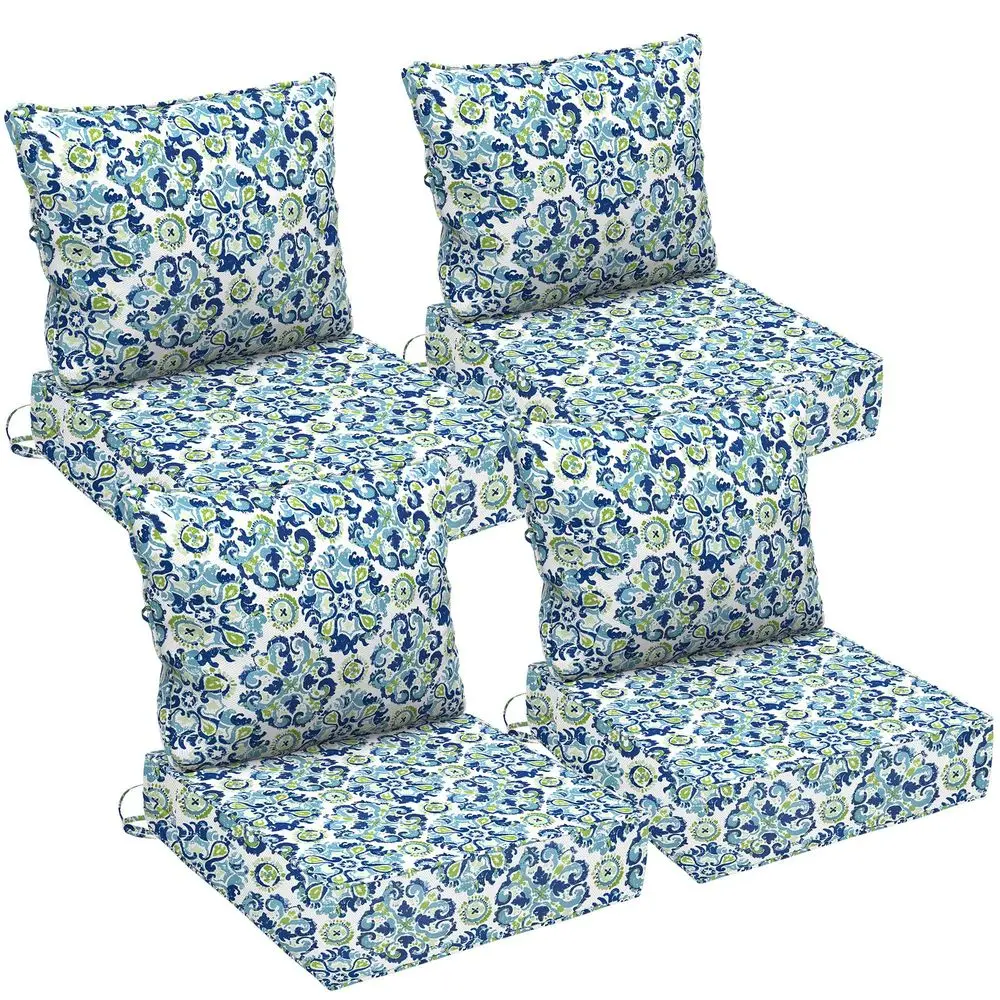 

Outdoor Chair Cushions Set of 4, Waterproof Deep Seat Cushions for Patio Furniture with Removable Cover, Fade Resistant 4 Outdo