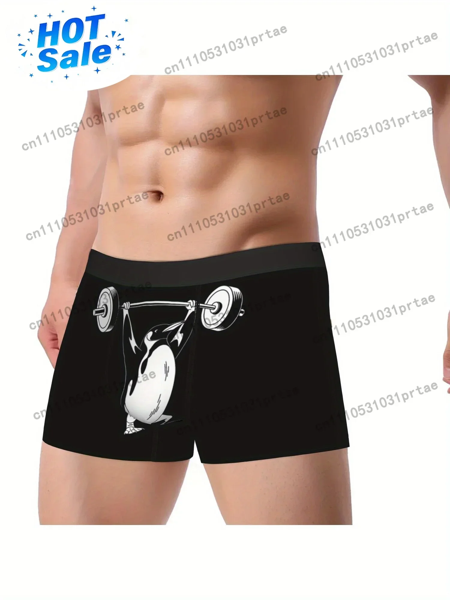 Weightlifter I Don't Need Muscles 1 Underpants Homme Panties for Man Underwear Sexy Shorts Boxer Briefs bLACK