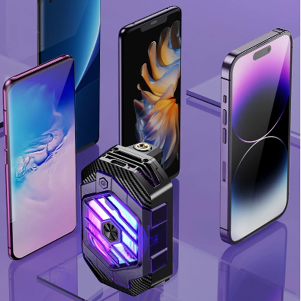 X65 Mobile Phone Game Cooler Magnetic Semiconductor Radiator Phone Live Streaming Clip On Cooler For Playing Games