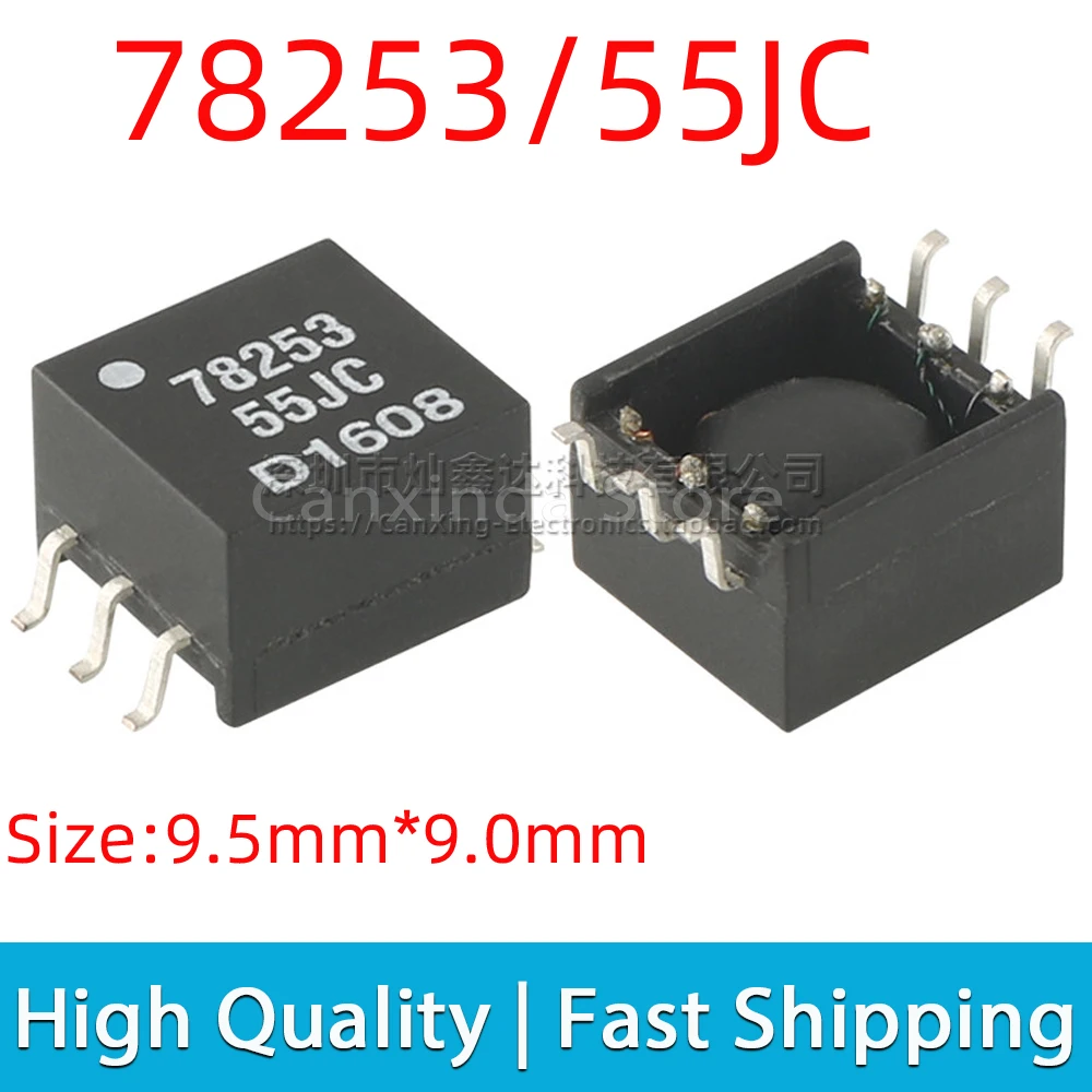 

78253/55JC 78253 55JC Signal Power Pulse Converter SM Transformer 1:1.33 5V TO 5V 1.5KV 1500V 200MA Isolation Transformer