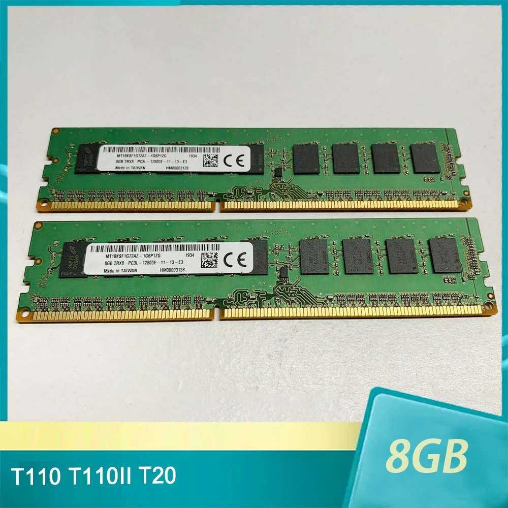 

1 шт., Серверная оперативная память 8 ГБ 8 ГБ DDR3L 1600 2RX8 ECC для DELL T110 T110II T20