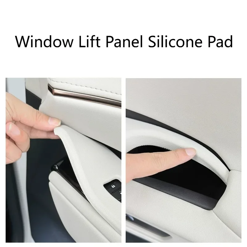 Window Lift Panel Silicone Pad Door Protective Mat Precise Fit Interior Mod Car Accessories For Lexus LM350h/LM500h 2023-2026