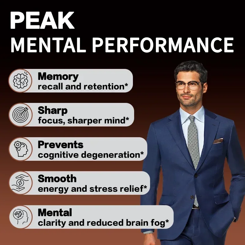 مجمع الفطر - صحة الجهاز العصبي للدماغ ومكملات الذاكرة مناعة النوم ودعم المزاج #5