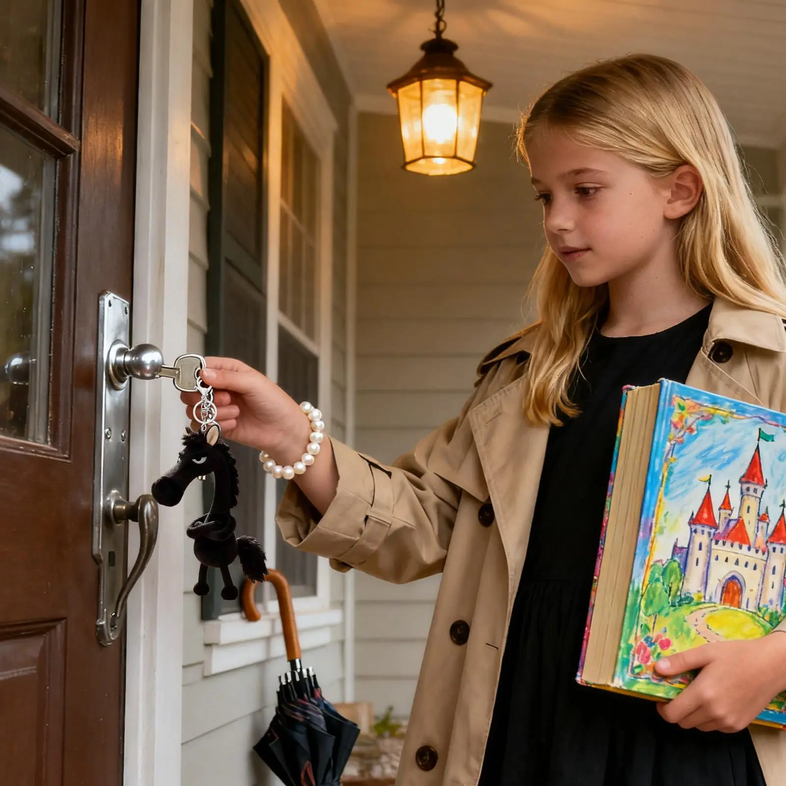 Niedlicher Schlüsselanhänger 2026 Plüsch-Pferdetaschen-Charm, kleiner gefüllter Schlüsselanhänger, Anhänger für Rucksack, Geldbörse, Gepäck, Rückspiegel, Telefon