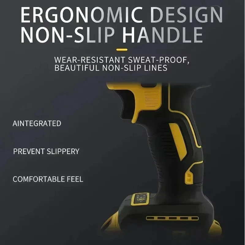 Impact Wrench High Torque Cordless Electric Wrench Tire Repair Tool Rechargeable Power Tools For Dewalt 18V 20V Battery Pin